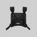 Black tactical chest rig with front pouch and adjustable shoulder straps