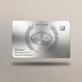 CB digital gift card in Chrome with embossed CB monogram, laurel wreath, and chip icon.
