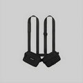 Black harness rig with two side pouches and adjustable straps